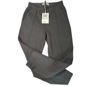 NWT Everlane The Dream Pant XS Black Tapered Pintuck Office Professional Lounge